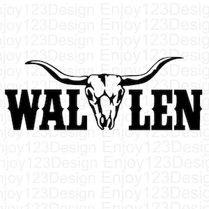 Wallen Bullskull SVG geschnitten Datei Digital