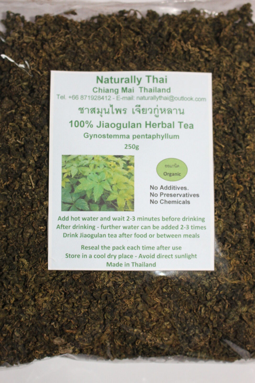 Naturally Thai Jiaogulan Herbal Tea 250g Gynostemma Etsy