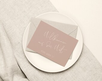 Postkarte Baby Etsy