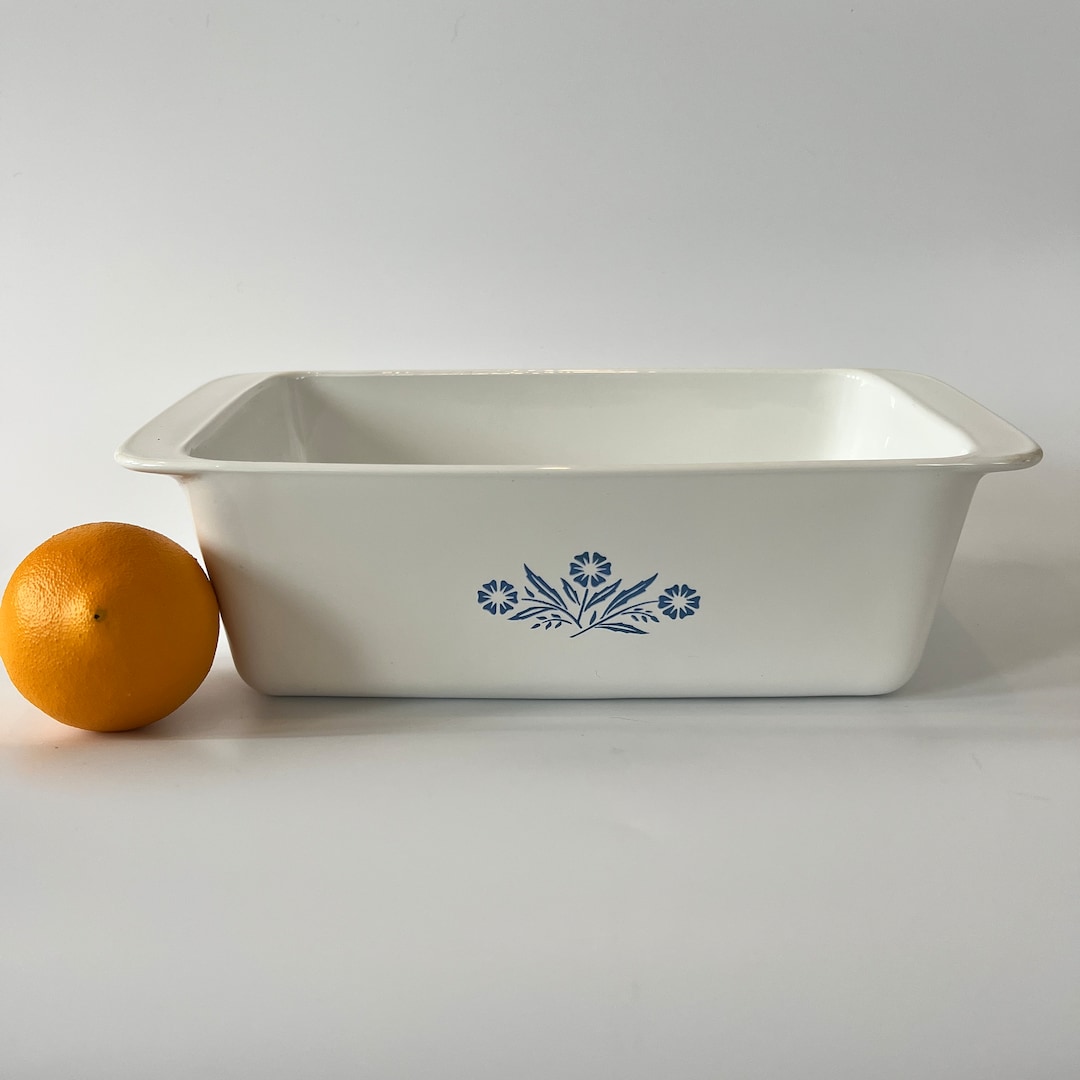 Vintage Corningware Loaf Pan Blue Cornflower Etsy