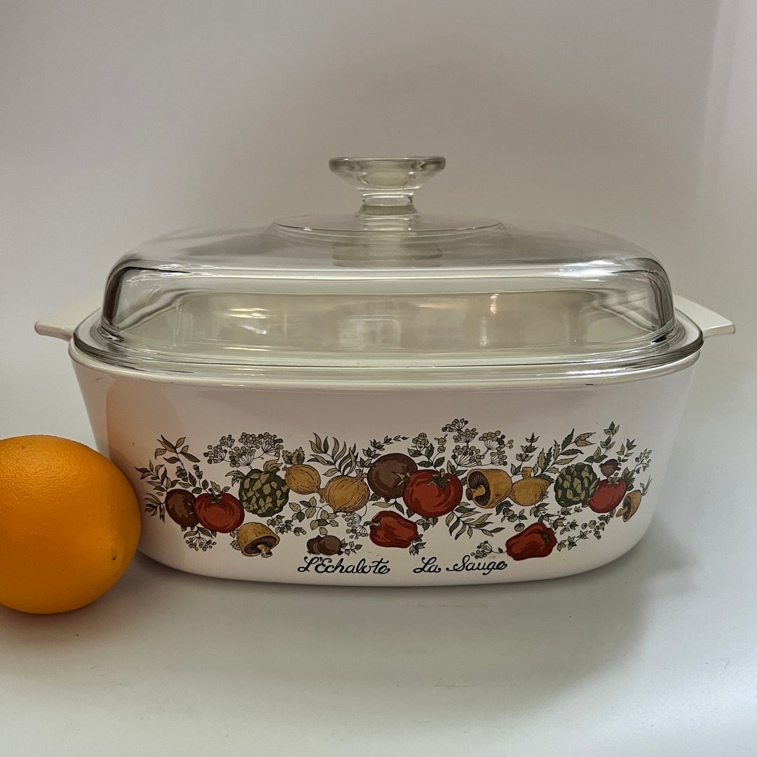 Vintage Corningware Spice of Life 4 Quart Casserole With Etsy