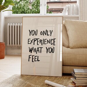 Inspirational Quote Art Print: Minimalist Typography, Daily Reminder (Digital Download)