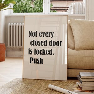 Inspirational Quote Art Print: Minimalist Typography (Digital Download)