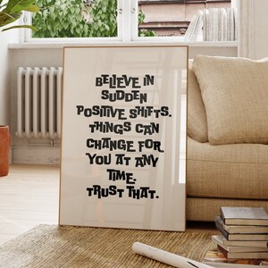 Motivational Quote Art Print: Positive Affirmations (Digital Download)