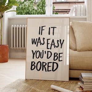 Inspirational Quote Art Print: Minimalist Typography (Digital Download)