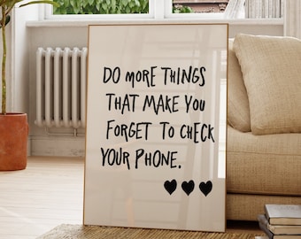 Inspirational Quote Print, Typography Wall Art (Digital Download