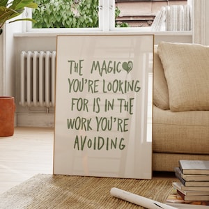 Minimalist Motivational Quote Art Print: Trendy Wall Decor (Digital Download)