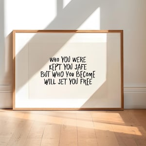 Inspirational Quote Art Print: Minimalist Typography (Digital Download)