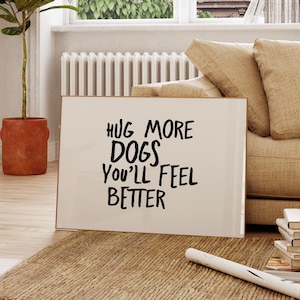 Gift For Dog Mom, Dog Aesthetic Print, Printable Cute Dogs Wall Art, Trendy Dog Poster, I Love Dogs Print, Dog Lover Gift, Funny Dog Print