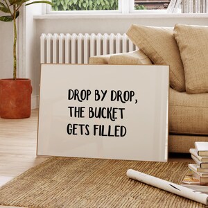 Inspirational Quote Art Print: Trendy Typography Poster (Digital Download)