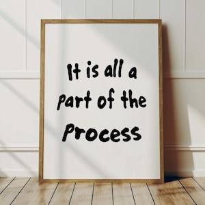 Inspirational Quote Art Print: Minimalist Typography (Digital Download)