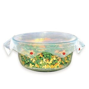 Microwave Spatter Screen, Reusable, Non-Stick, Folds Flat, 13 Inch Splatter Guard, BPA Free, Tested Food Contact Safe, Made in USA, White