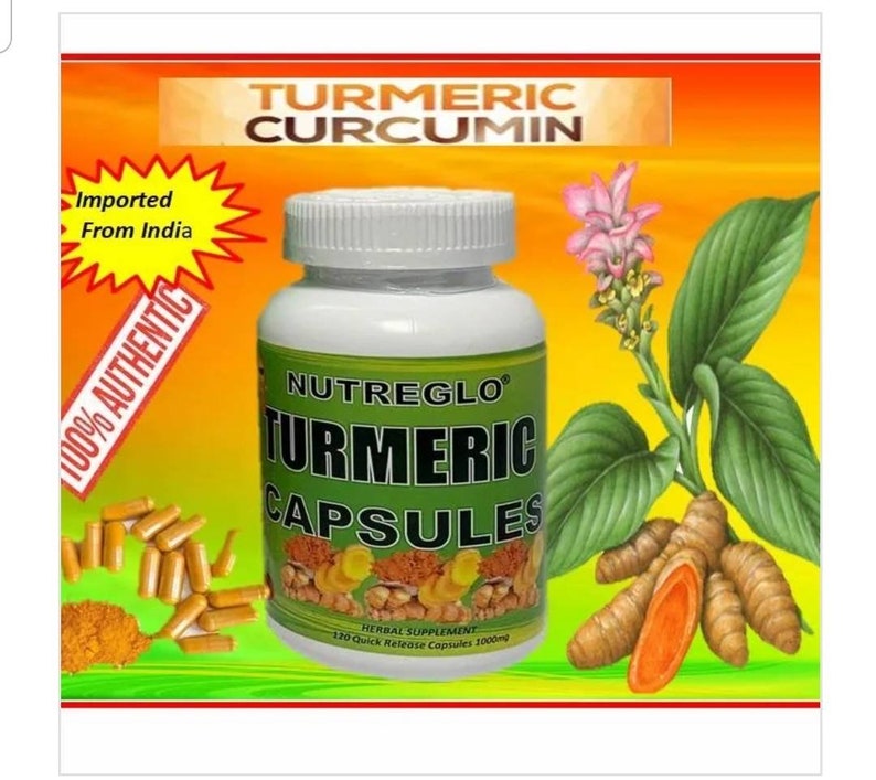 Turmeric Capsules 120ct 1000 MG Etsy