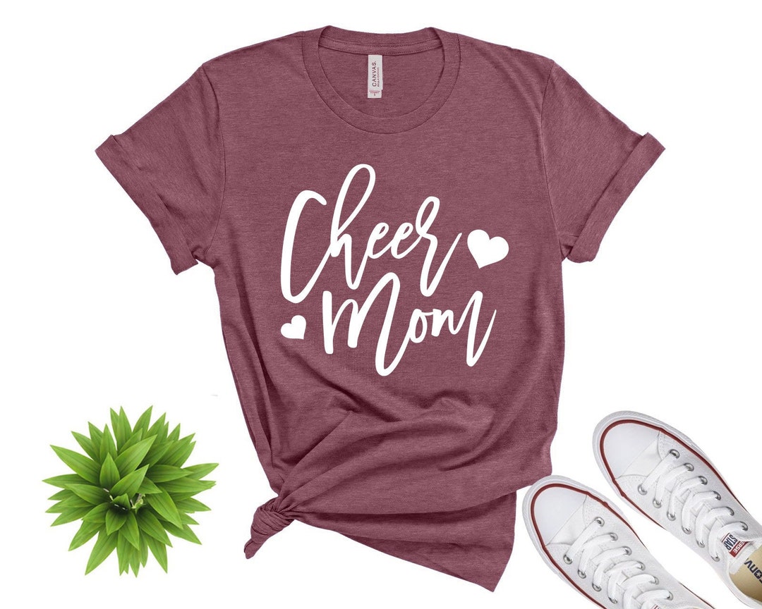 Glitter Cheer Mom Shirt Cheer Shirt Cheer Bling Cheer Etsy