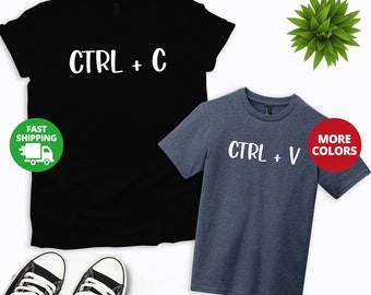 Ctrl C, Ctrl V Shirt, Husband gift, Funny Father Baby Gift Set, Father Son Matching Shirts, Daddy And Me Gift, Family Tools Shirt