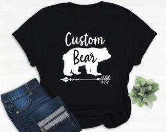 Personalized mama bear shirt, papa bear shirt, Custom Bear Shirt, Personalized Bear Shirt, Bear Shirt for Mom, Momma Bear, Mothers Day