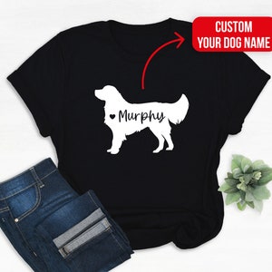 Custom Golden retriever shirt, Custom name Golden retriever, gift for Golden retriever lover, , personalized golden retriever shirt