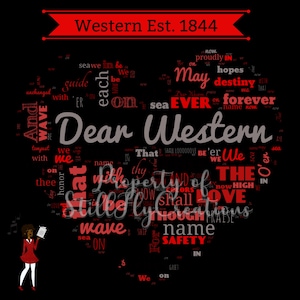 Western High School Song Heart SVG PNG Social Media Photo Graphic Printable Digital Download