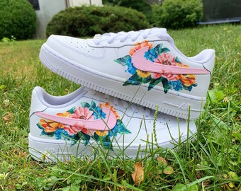 Nike Air Force Flowers | Etsy