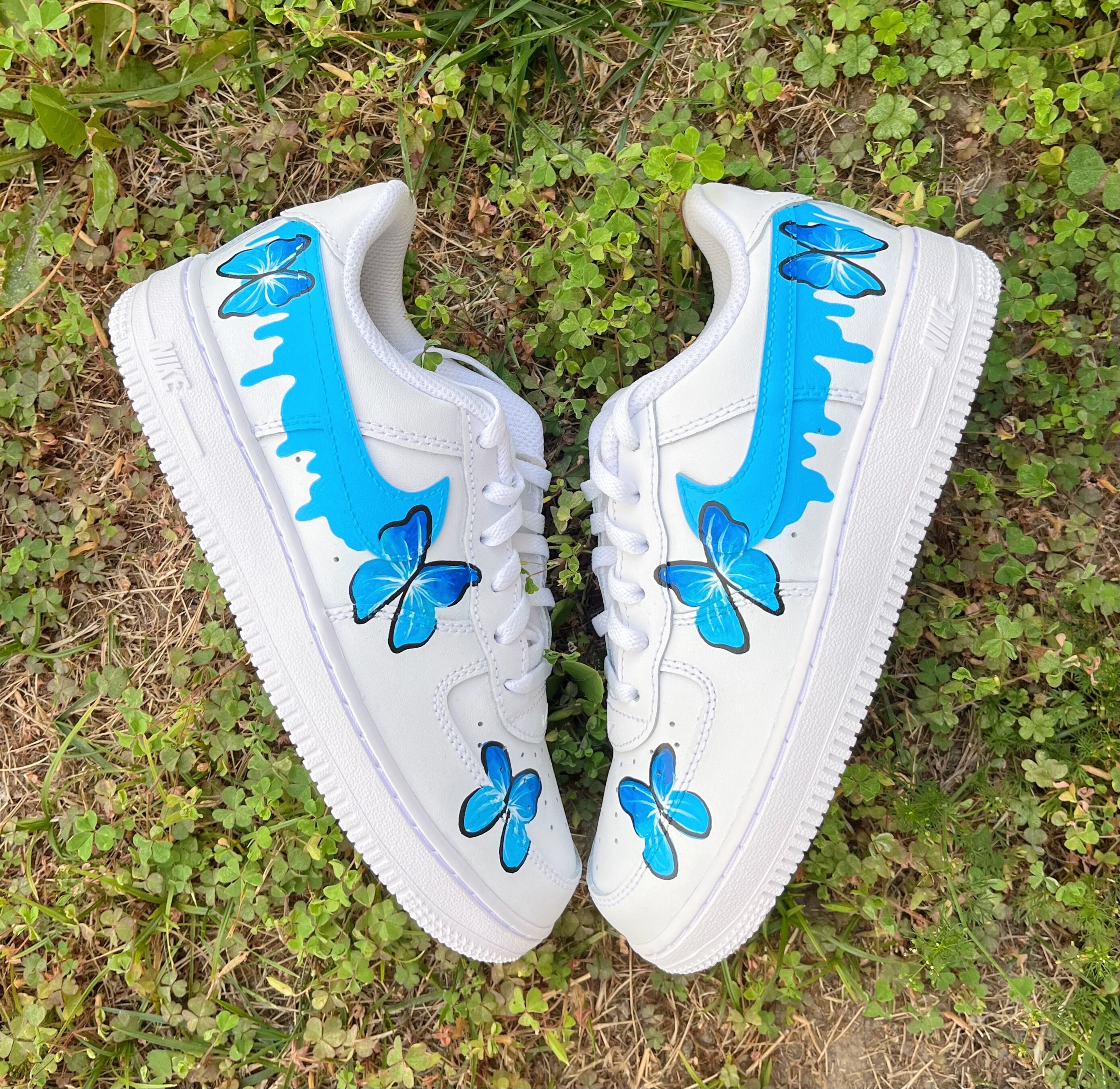 Blue Drip Kit Air Force 1 Check Wrap – GLACÉ Inc.