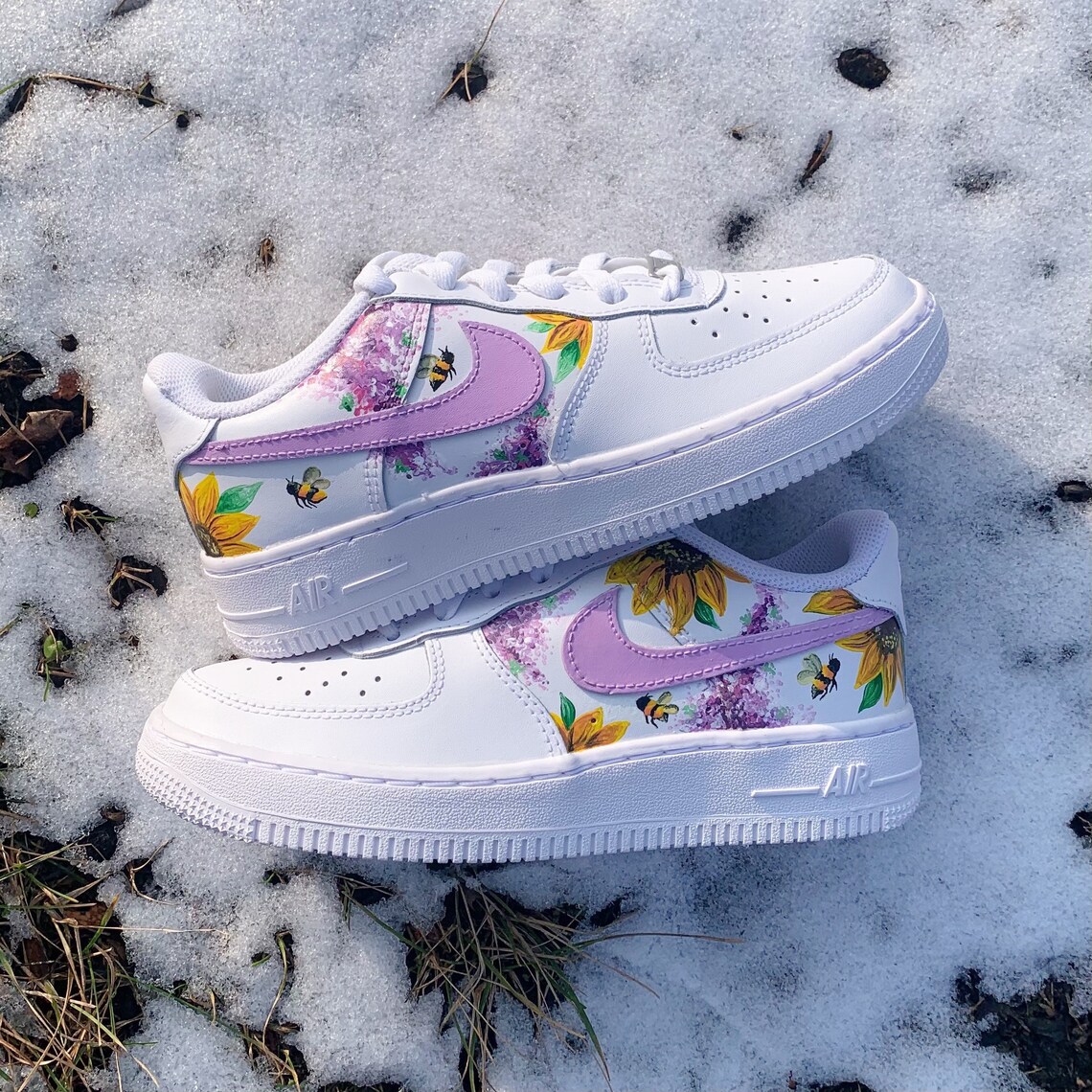 custom air force ones sunflower