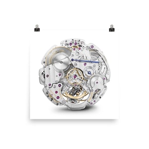 Jaeger Lecoultre Watch Movement Luxury Watch Art, Watch Artwork, Modern Wall Art, Watch Poster