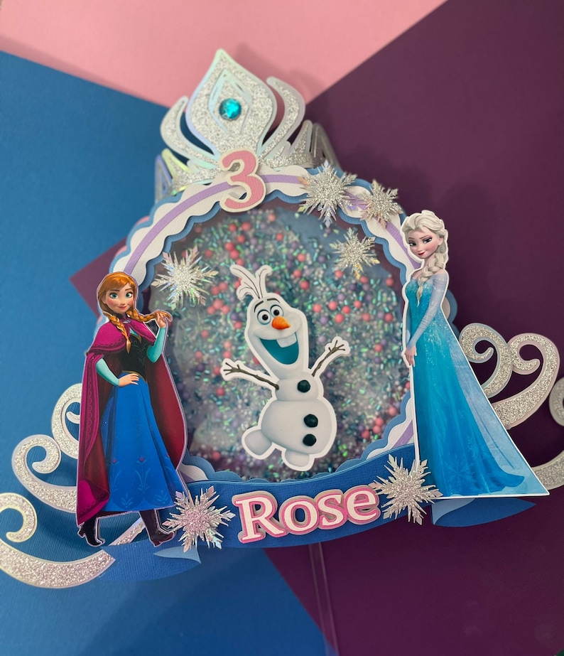 Frozen Cake Topper, Cake Topper Frozen, Frozen Party, Party Frozen Cake Topper, Shaker Frozen