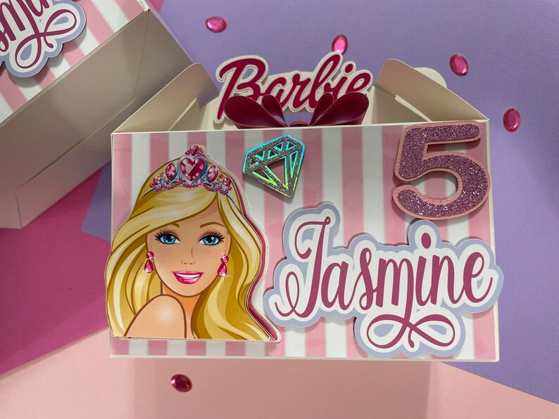 Barbie Party Boxes Barbie Party Boxes Barbie Family Party Etsy
