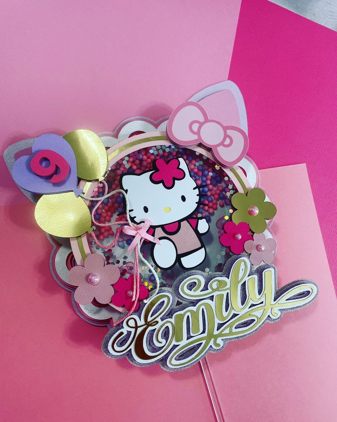 Hello Kitty Cake Topper Cake Topper Hello Kitty Hello Kitty - Etsy