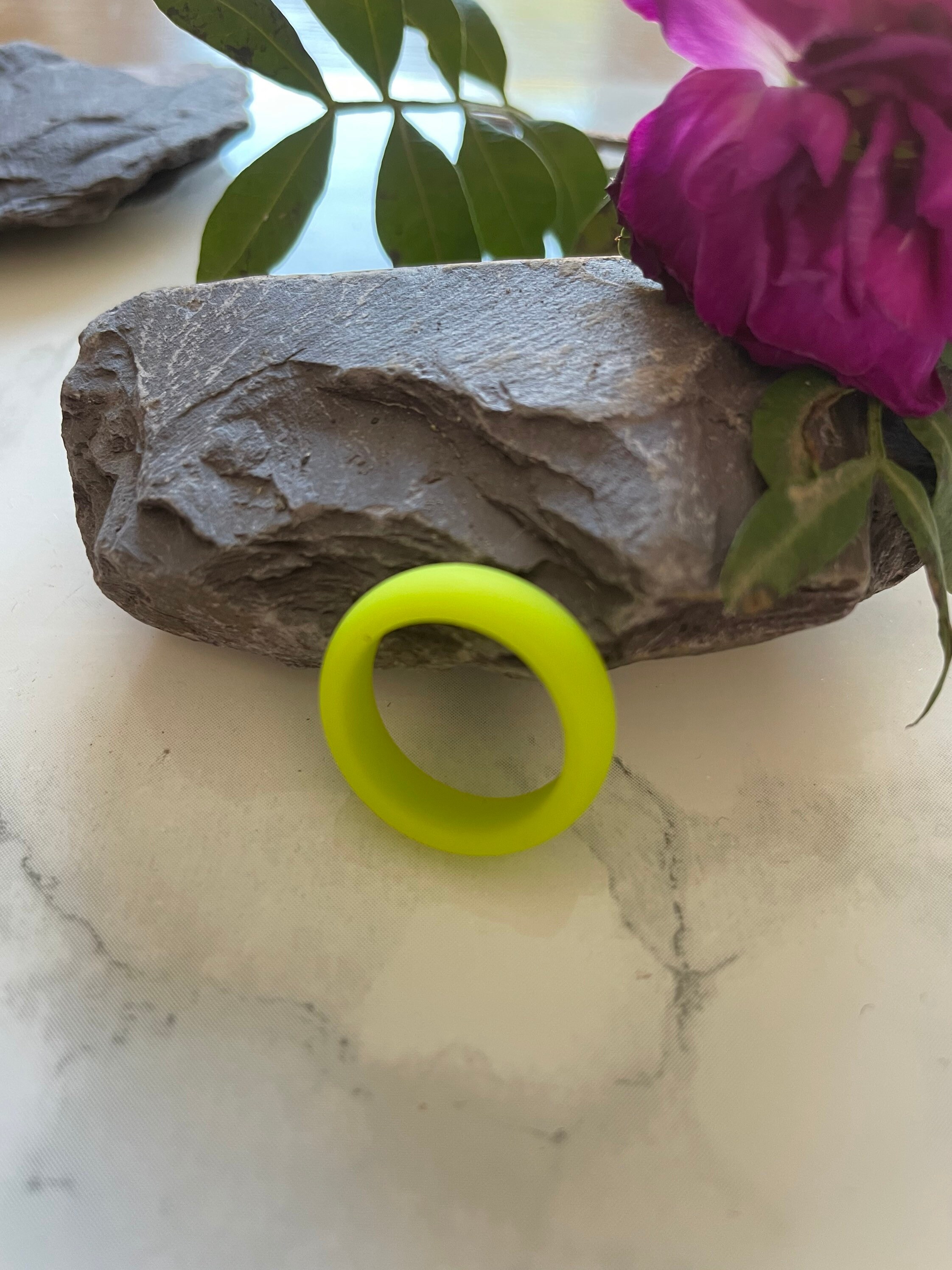 Lime green cheap silicone ring