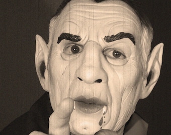 Count Vampire latex Mask, Vintage style Nosferatu Costume, Classic Halloween