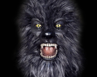 The Wolfman latex Mask, Werewolf mask, Lycanthrope, Mythical Monster