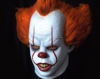 Dancer Clown Latex Mask ,Stephen Movie, We all Float, Cosplay