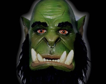Ogre latex Mask, World of War for Beast Fantasy Cosplay