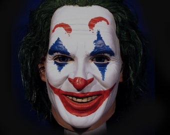 Joker latex Mask, Joker mask, Smiling Clown, Prankster, Cosplay