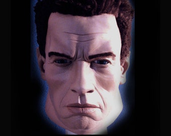 Terminator T 800 latex Mask, Cybernetic Organism, Arnold Cosplay
