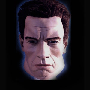 Terminator T 800 latex Mask, Cybernetic Organism, Arnold Cosplay