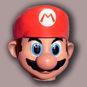 Super Mario Bros Latexmaske, Halloween-Kostümzubehör