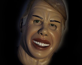 Jimmy Carter Latex Mask, Point Break, Bank Robbery, President mask, Costume, Cosplay