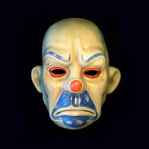 Clown Joker Bank Robbery Latex Mask, Cosplay Comics Halloween Costume