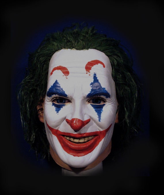 Joker Latex Mask Joaquin Phoenix Movie Guason Mask Arthur Etsy