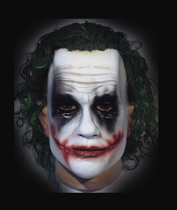 Joker Latex Maske Batman Dunklen Ritter Film Guasin Maske Etsy