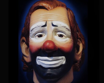 Emmett latex Mask, W Willie, emmet Clown mask, Comedian, Holidays, Cosplay