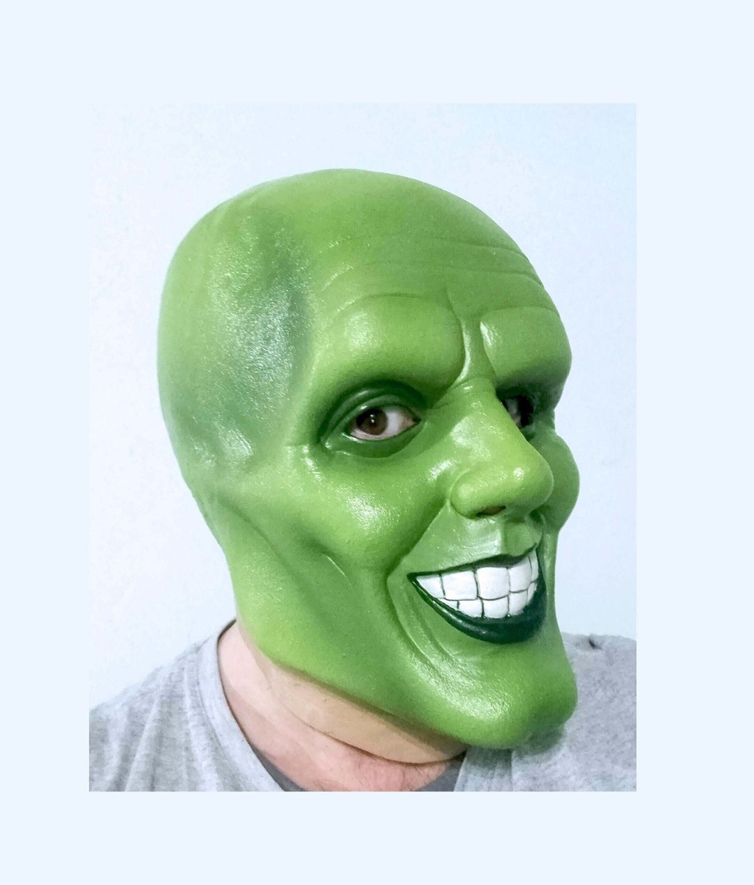RAPGET Frog Mask Animal Full Head Latex Mask Halloween Cosplay Costume For Adults Party Decoration Props Green