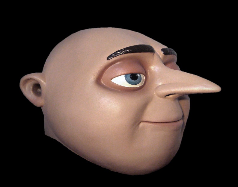 Despicable Me Latex Mask Felonius Gru Mask Villan Costume Etsy Canada