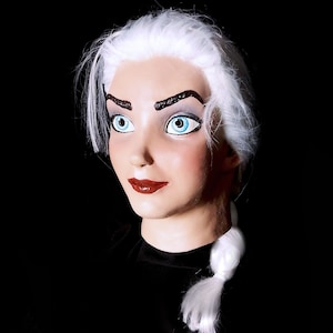 Elsa Frozen Latex Mask, Ice Queen, Costume Accessory, Cosplay