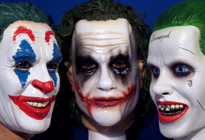 Joker Latex Mask Guasón Mask Clown Prankster Cosplay - Etsy