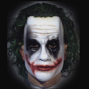 Joker latex Mask, Joker mask, Clown, Prankster, Cosplay