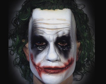 Joker latex Mask, Joker mask, Clown, Prankster, Cosplay