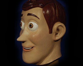 Sheriff  Woody Toy Story latex Mask, for Toy movie Costume, Cowboy Cosplay